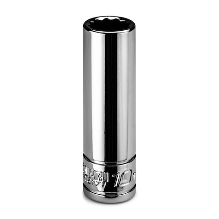 Capri Tools 1/4 in Drive 10 mm 12-Point Metric Deep Socket CP16171
